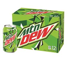 Boissons gazéifiées Boîte de 12 canettes Mountain Dew