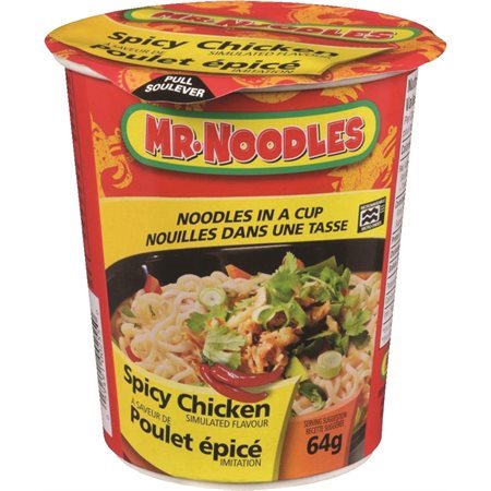 Nouilles dans une tasse Mr. Noodles poulet épicé