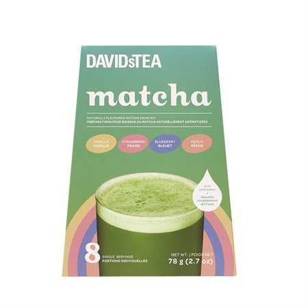 Portions individuelles de matcha fruité David' Tea