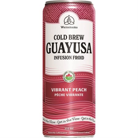 Infusion froid guayusa Waisamama pêche vibrante