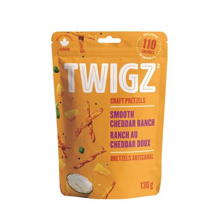 Bretzels artisanal Twigz ranch au cheddar doux