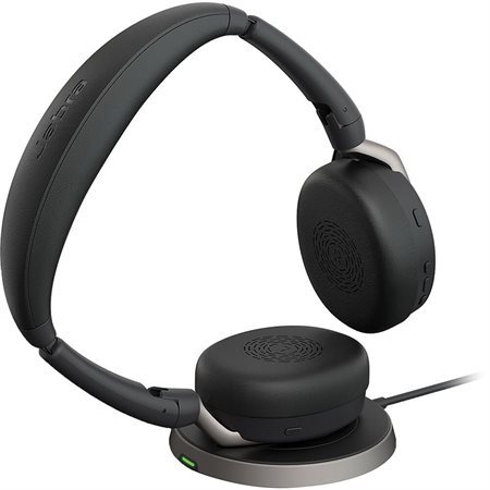 Casque stéréo Evolve2 65 Flex USB-A MS (chargement sans fil)