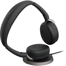 Casque stéréo Evolve2 65 Flex USB-A MS (chargement sans fil)