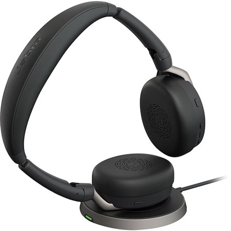 Casque stéréo sans fil Evolve2 65 Flex Link MS avec chargeur sans fil
