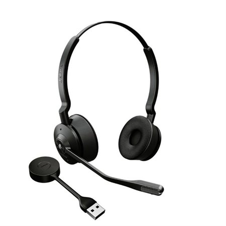 Casque binaural sans fil stéréo Link400a USB-A Engage 55 SE avec support