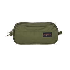 Étui à crayons à deux glissières vert cargo