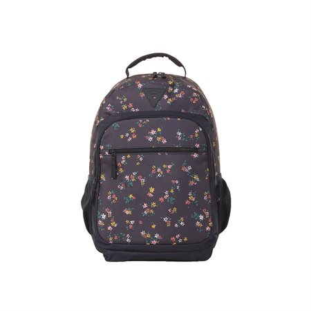 Sac à dos bleu marin avec fleurs