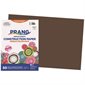 Papier de construction 12 x 18 po (paquet de 25) brun foncé