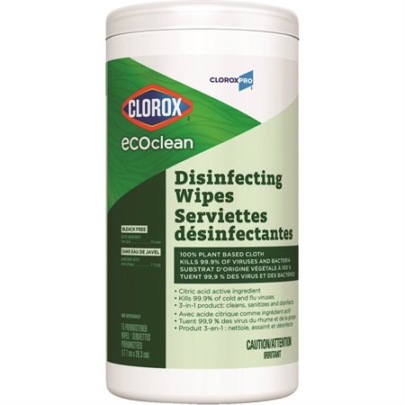 Lingettes désinfectantes ecoclean