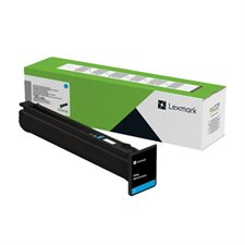 Cartouche de toner du programme de retour Lexmark 77L1H cyan