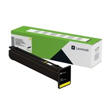 Cartouche de toner du programme de retour Lexmark 77L1H jaune