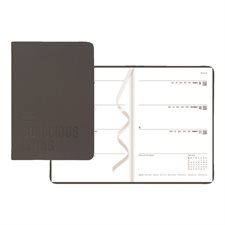 Agenda hebdomadaire 2026 noir