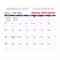 Calendrier mural mensuel bilingue (2026)