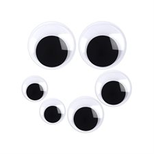 Yeux mobiles noirs et blancs