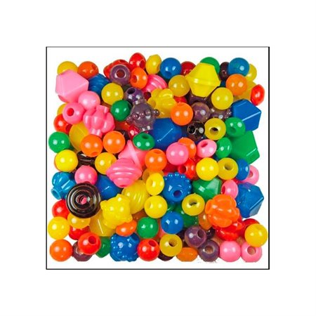 Perles brillantes assorties - Grandes
