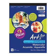 Cahier de papier aquarelle lisse