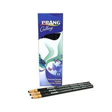 Crayons fusain - enveloppé dans du papier