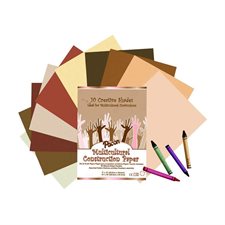 Papier de construction multiculturel