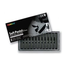 Bâtons de fusain noir