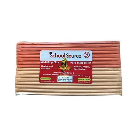 Pâte à modeler souple de qualité - 4 teintes de peau