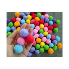 Pompons - couleurs assorties