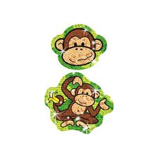 Autocollants étoiles colorées en aluminium