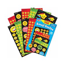 Assortiment d'autocollants Emoji Smiles