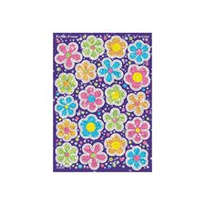 Autocollants scintillants - Flower power