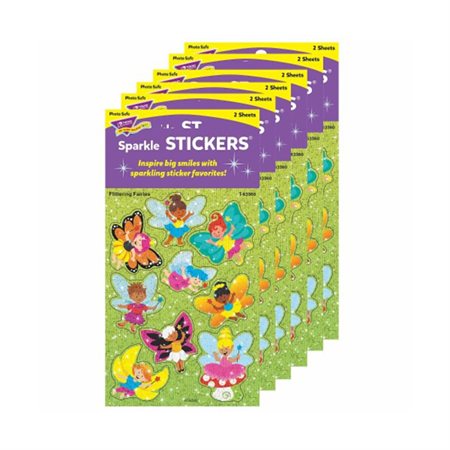 Autocollant scintillant - Fées virevoltantes