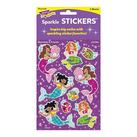 Autocollants scintillants - Sirènes et amis