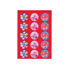 Autocollants à gratter et à sentir Saint-Valentin (cerise)