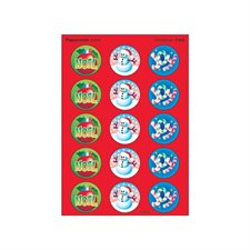 Autocollants à gratter et à sentir Noël (menthe poivrée)