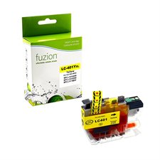 Cartouche jet d'encre à haut rendement compatible (Alternative à Brother LC401XL) jaune