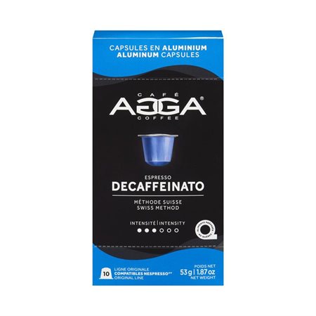 Capsule pour machine Nespresso Decaffeinato