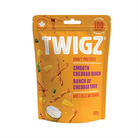 Bretzels artisanaux Twigz ranch au cheddar doux