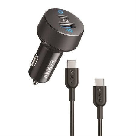 Chargeur de voiture 2 ports USB-A / USB Anker