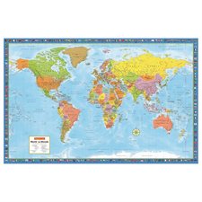 CARTE MURAL DU MONDE 38X59"