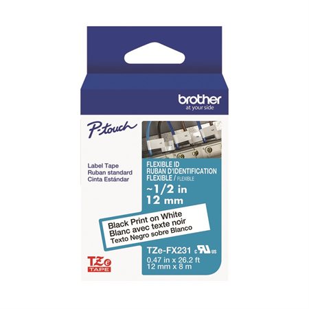 Ruban laminé pour étiqueteuses P-touch