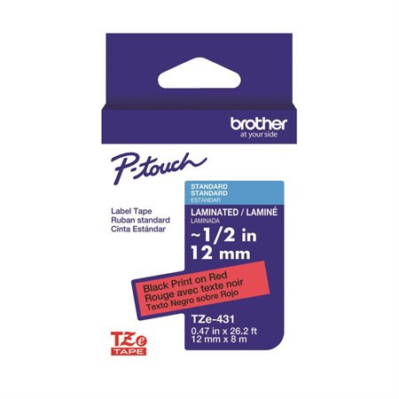 Ruban laminé pour étiqueteuses P-touch