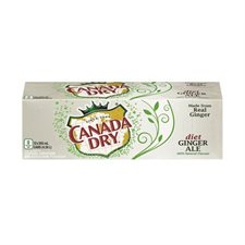 Canada Dry Diet Ginger Ale Boîte de 12 canettes soda gingembre diète