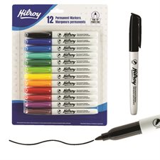 Marqueurs permanents assortis