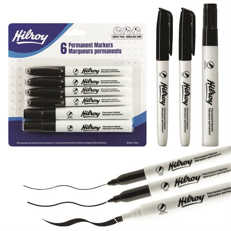 Assortiment de marqueurs permanents