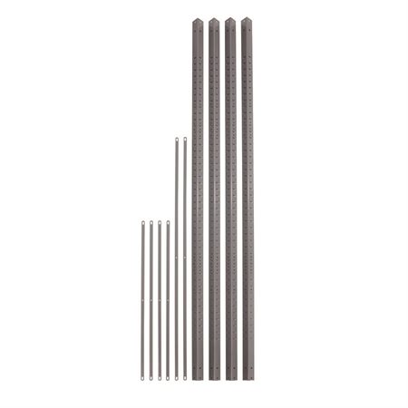 Ensemble de poteaux pour étagères industrielles