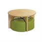 Ensemble de tables avec poufs