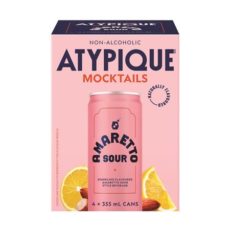 Boisson pétillante amaretto sour