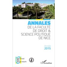 Annales de la faculté de droit et science politique de Nice