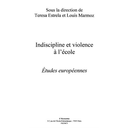 Indiscipline et violence à l'école étude