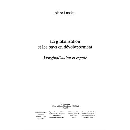 Globalisation et les pays en développeme