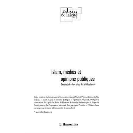 Islam médias et opinions publiques