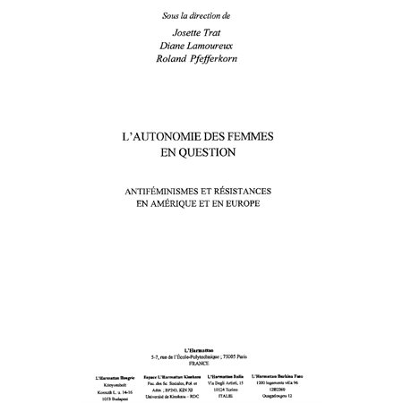 L'autonomie des femmes en question